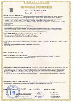 12.03.2015 Горячий Ключ - ЗАО СиБиСи(Япония) г.Москва. Видеокамеры для систем охранного видеонаблюдения т.м.GANZ. ТР ТС 020/2011