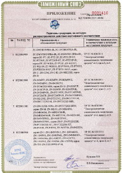 24.03.2019 Горячий Ключ - ЗАО Хиквижн. Приложение к сертификату Взрывазащитные видиокамеры. ТР ТС 020/2011